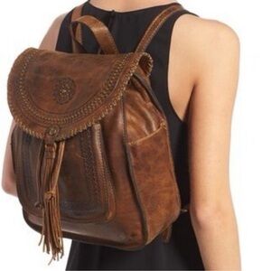 Patricia Nash Jovanna Western distressed  leather Backpack